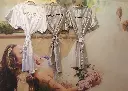 Champagne Satin Gowns With Black Embroidery