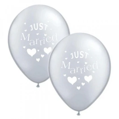 Just Married Balloons