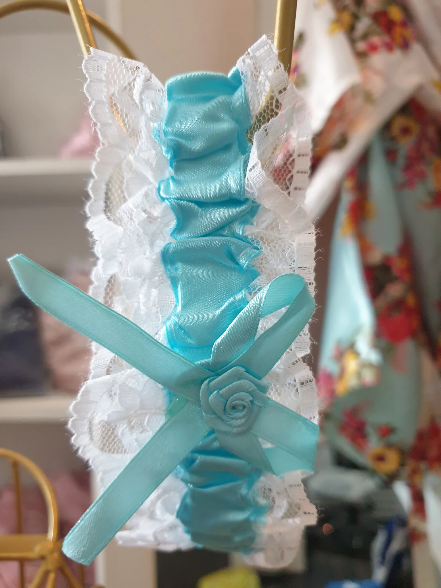 Lace and Ribbon Garter